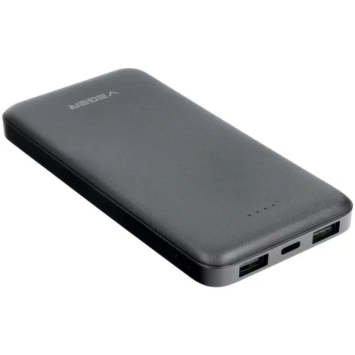 Mphone Prenosna baterija power bank 10.000 mAh 2x USB, USB-C, micro USB črn