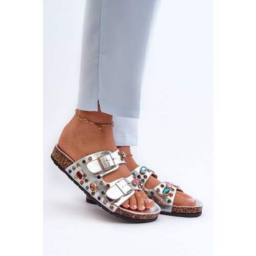 S. BARSKI Decorated Women&amp;#039;s Slippers With Buckles S.Barski Slike