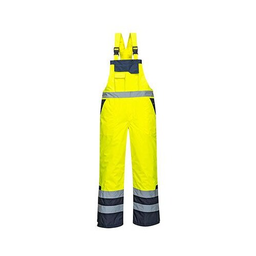 PORTWEST Radne pantalone sa tregerima Contrast S489/ žuta Cene