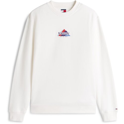 Tommy Jeans Sweater majica menta / svijetlo crvena / crna / bijela Cijene