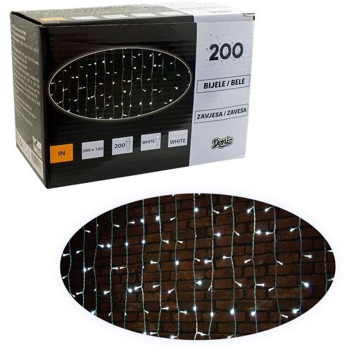 Denis 200 LED, zavesa, belo svetlo Cene