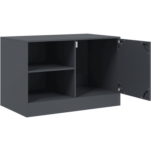  TV ormarić antracit 67 x 39 x 44 cm čelični Antracitno siva Slike