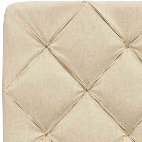  Okvir kreveta s LED-om bez krem madraca 140x190 cm Tkanina Slike