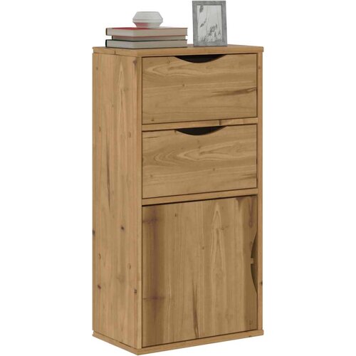 VidaXL Bočni ormarić s ladicama ODDA 40x24x79 cm puno drvo bor Slike