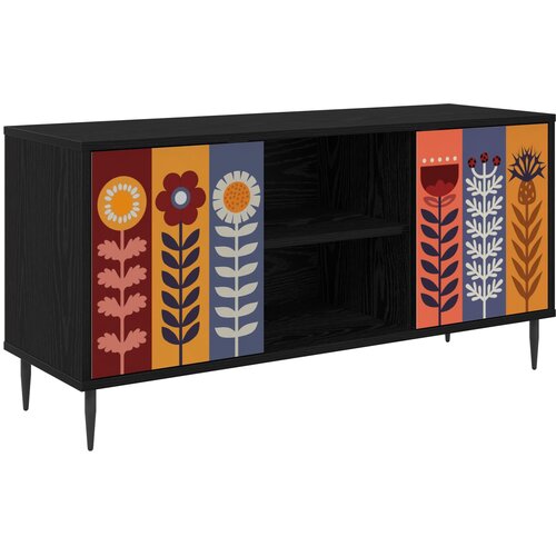  ormar ESSEN 102 x 33 x 51 cm Crni hrast Konstruirano drvo Cene