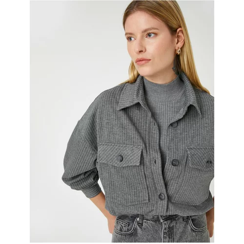 Koton Shirt - Gray - Oversize