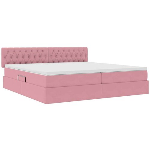  Krevet s od storage s madracem Ružičasta 200 x 200 cm Bar&amp;scaron;un Slike