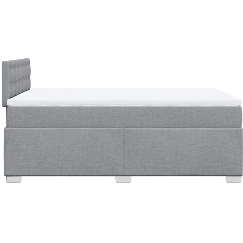 Krevet s oprugama i madracem svjetlosivi 120x190 cm od tkanine Slike