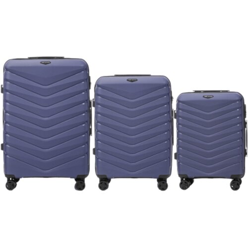WINGS set od tri kofera od polipropilena plavi Cene