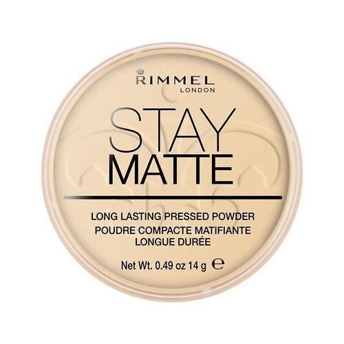 Rimmel London rimmel stay matte long lasting pressed powder matirajući puder 14 g 001 transparent Slike