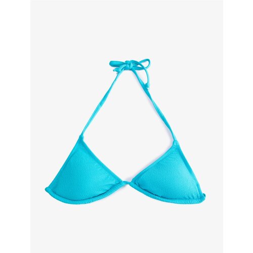 Koton Bikini Top - Turquoise - Plain Cene
