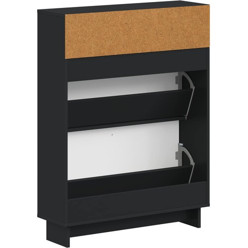  Ormar za cipele EDE 78 x 24 x 103 cm Konstruirano drvo Crna Slike