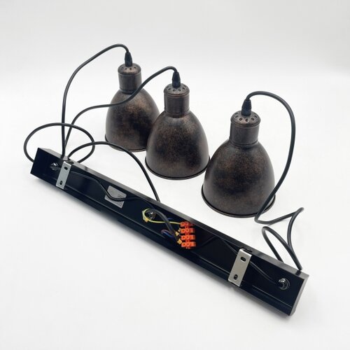 Brilagi LED luster na sajli RIDDY 3xE27/60W/230V bakarna/patina Slike