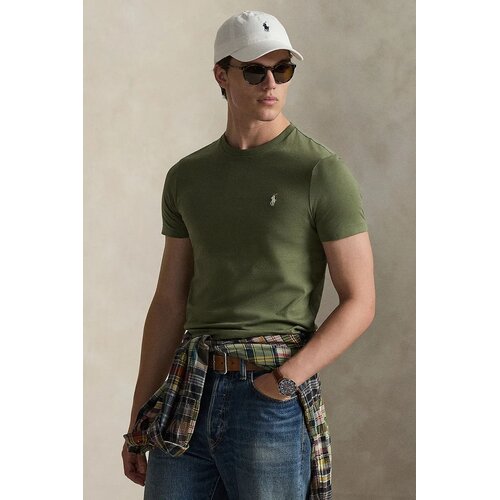 Polo Ralph Lauren Majice s kratkimi rokavi T-SHIRT AJUSTE EN COTON Kaki Cene