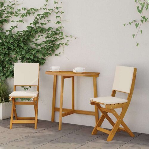  Zunanje bistro stolice 2 pcs Kremno bela 38 x 46 x 85 cm, (5000272834) Cene