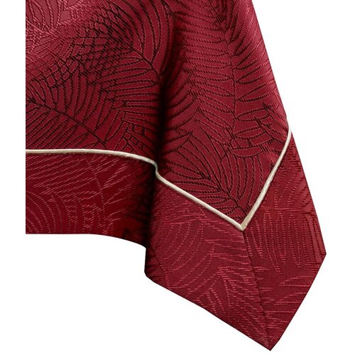 AmeliaHome Stolnjak Gaia s man&amp;scaron;etom i obrubom 130x130 cm, bordo Slike