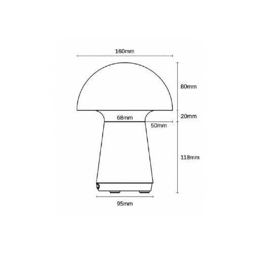 Bb Link vesta 652 stona lampa krem Slike