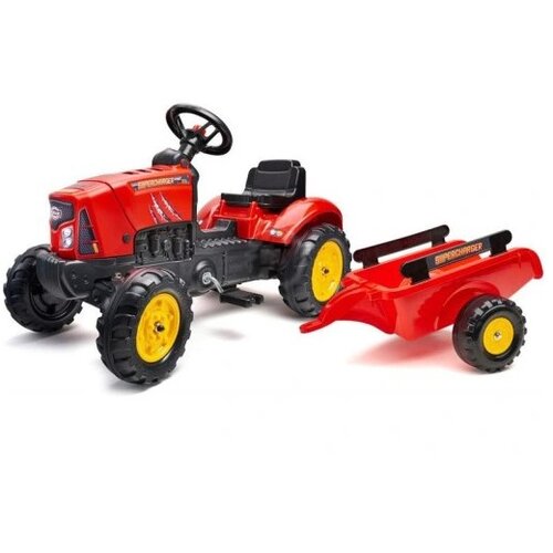 Falk traktor s prikolico 2030 - rdeč Cene