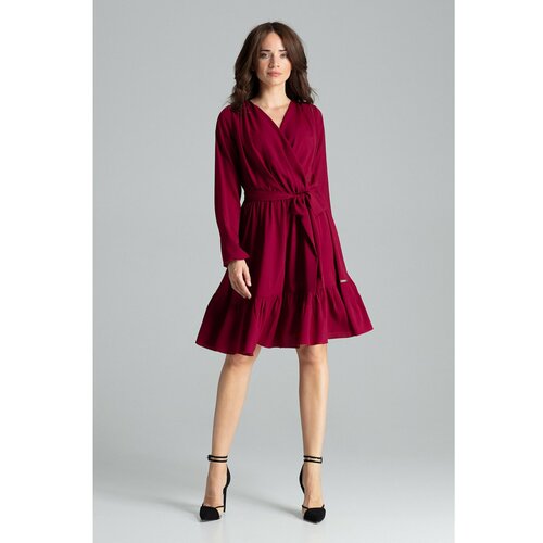 Lenitif Ženska haljina L053 tamnocrvena Cene