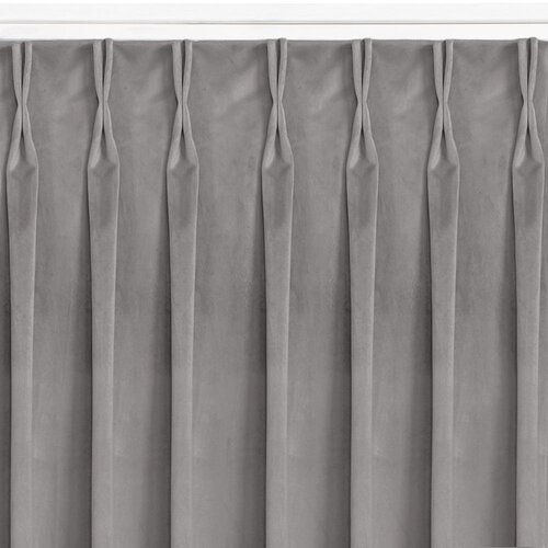  Curtain VILA color gray style classic flex 9.5 cm with double pleat velvet 400x300 HOMEDE Slike