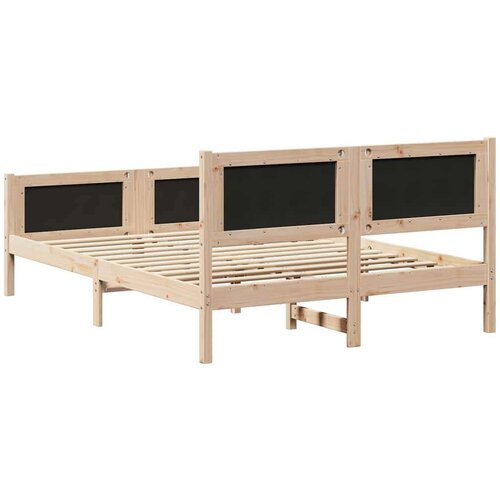  Okvir za krevet Sivo-smeđa 140 x 190 cm tkanina Slike