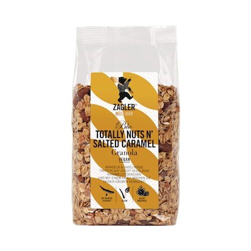 BIO Granola - Totally Nuts N&amp;lsquo; Salted Caramel Slike