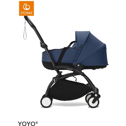 Stokke Ogrodje vozička black frame z new born shell Yoyo® navy blue Cene