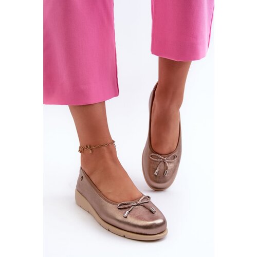 Maciejka Elegant women&amp;#039;s leather ballerina flats by Slike
