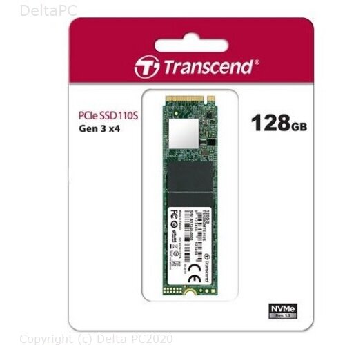 SSD 128GB TS 110S PCle M.2 2280 NVMe Slike