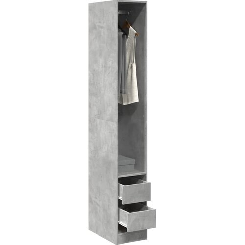 VidaXL Ormar siva boja betona 30 x 50 x 200 cm od konstruiranog drva Slike