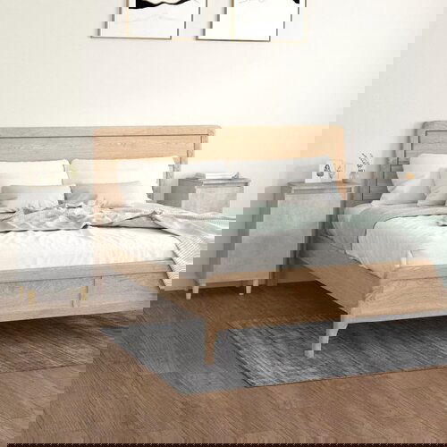 VidaXL Noćni ormarići 2 kom boja betona 40x35x70 cm konstruirano drvo Slike