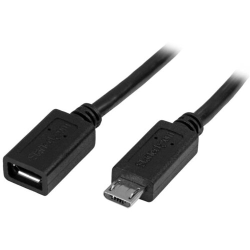 StarTech.com USBUBEXT50CM USB kabel 0,5 m USB 2.0 Micro-USB B Crno Cijene