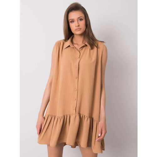 RUE PARIS Dress-341-SK-5183.09-camel Slike