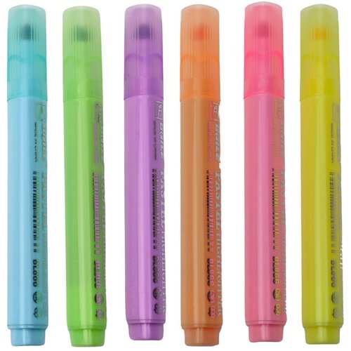 Highlighter set &amp;scaron;kolski ured u boji 6 kom. Slike