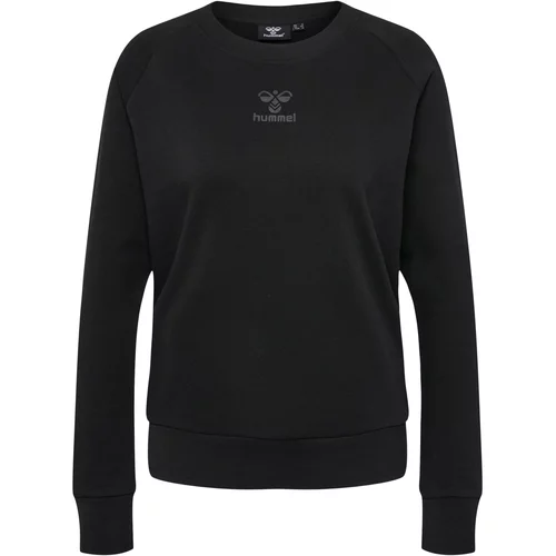 Hummel Sportska sweater majica tamo siva / crna