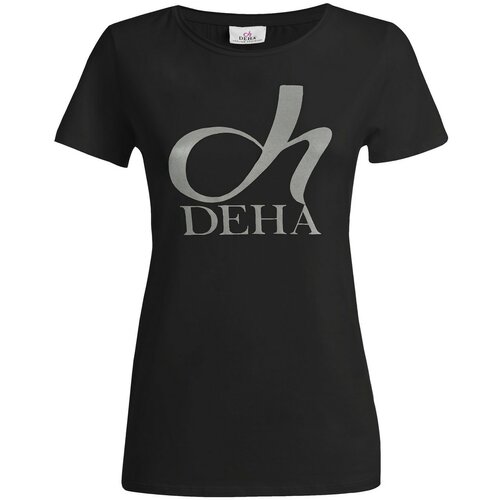 Deha GRAPHIC STRETCH T-SHIRT, ženska majica, crna A00141 Slike