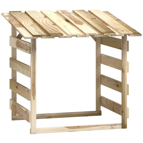 Pergole s krovom 3 kom 100 x 90 x 100 cm impregnirana borovina Slike
