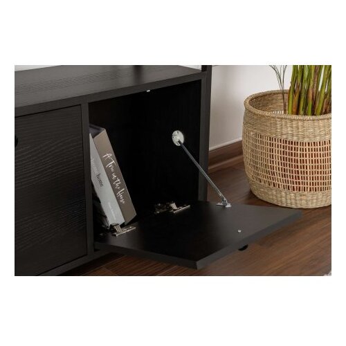 Hanah home Črna stranska mizica v mat dekorju 29,5x120 cm Solace &amp;ndash; Slike