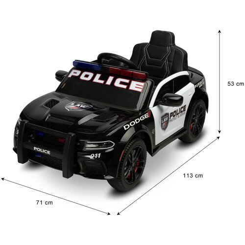 Toyz Otro&amp;scaron;ki avto na baterijo Dodge Charger Police 12V črna isk Slike