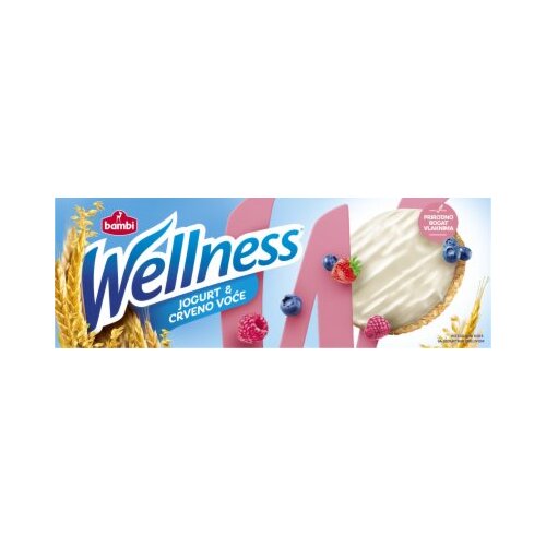Bambi wellness jogurt i crveno voće integralni keks Slike