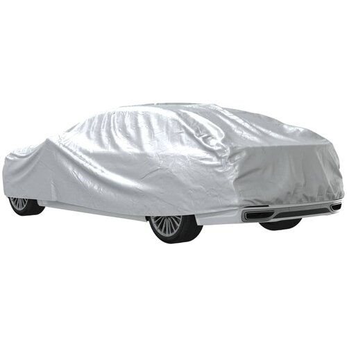  Automobilska navlaka za limuzinu s trakama srebrna XXL PEVA Slike
