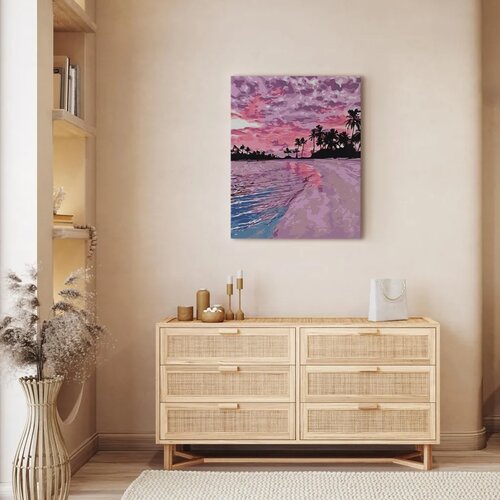  Slika za samostalno slikanje - Paradise sunset 40x50 Slike