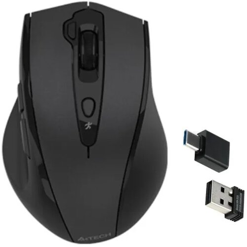 A4Tech bežični miš A4-G7-810 AIR2, optički, 2000Dpi, USB+Type-C, crni Cene