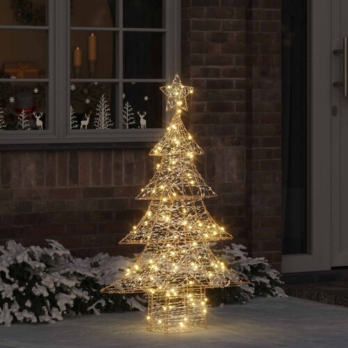  Božićno drvce s 120 LED svjetlima Topla bijela 120,5 cm PET Cene