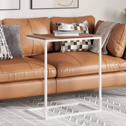  Bočni stolić bijeli 55 x 35 x 66 cm od konstruiranog drva Cene