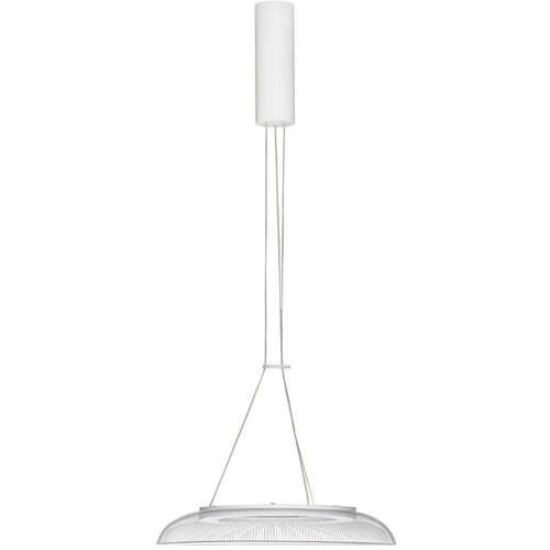 Nova Luce Mat bela aluminijasta LED viseča svetilka s senčilom iz akrilnega stekla &oslash; 40 cm Mantle &ndash; Cene
