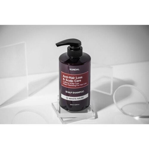 KUNDAL Caffeine Shampoo White Musk naravni &amp;scaron;ampon proti izpadanju las 500 ml Slike