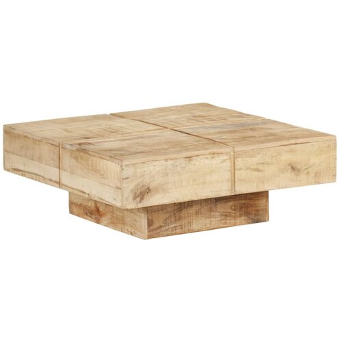 VidaXL Stolić za kavu 80 x 80 x 28 cm od masivnog drva manga Slike