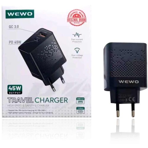  KUCNI PUNJAC TYPE-C PD 45W QC 3.0 WEWO Slike