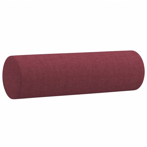  Dvosjed s ukrasnim jastucima boja vina 120 cm od tkanine Crvena Slike